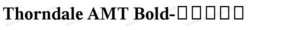 Thorndale AMT Bold字体转换